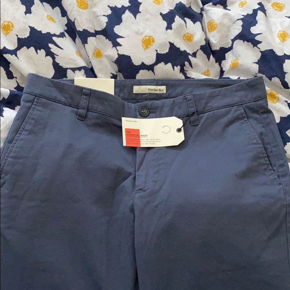 Hawker Rye Essential Wash straight cut pants, blue